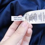 Eliza J • navy blue shift dress scuba knit floral embellished appliqué sheath Photo 6