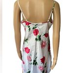 secret treasures White Red Silky Romantic Rose Print Mini Lingerie Slip Dress Photo 3