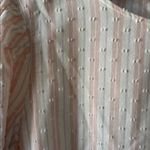 Time And Tru  Women's Pink Striped Top with Swiss dots xl nwt Photo 2