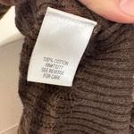 Croft & Barrow Brown Ombre Striped Knit Top Size Small  Cozy Minimalist Neutral Photo 6