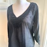 Pia Rossini NWT St Lucia Kaftan Large Black Lace Swim Beach Cover Up Dress Photo 1