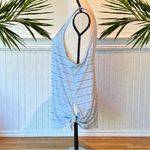 Athleta  Striped Sheer-Line Performance Tank Tops Bundle of 2 XL Blue & Burgundy Photo 9