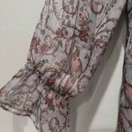 Soft Surroundings  Aitana Peasant Boho Tunic Blouse Shirt Size Large Birds Flowy Photo 6