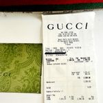 Gucci GG Supreme Monogram Textured Calfskin Web Large Shoulder Bag Beige Ebony Photo 15