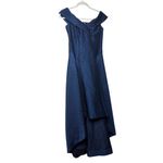 Rickie Freeman Teri Jon High Low Navy Dress Sz. 2 Blue Photo 4