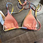 Billabong  NWT Striped Triangle Wrap Bikini Top Size Medium Swim Summer Beach Photo 4