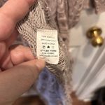 Hayden  Los Angeles Boho Open Cardigan Sweater‎ Large Crochet Dusty Pink Fringe Photo 7