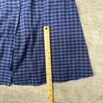 DKNY  Vintage Blue Checkered Cotton Blend Button Down Sleeveless Dress Photo 7