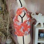 American Eagle AEO Size Small S NWT New Floral Stretchy Cropped Top Blouse Photo 6