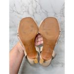 Nordstrom Rack Sandals Womens Size 5.5 Tan Crisscross Ope Toe Slingback Heels Photo 8