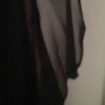 Betsy and Adam Black lace bodice Sleeveless Scoop Neck DRESS WO SIZE 18. BACK ZIP Photo 5