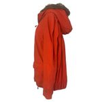 Anthropologie  DAUGHTERS OF THE LIBERATION Pintuck Faux Fur Hooded Parka Size L Photo 9