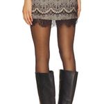 Free People NWT  Zoey Lace Mini Skirt in Black  Size 8 Photo 5