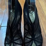 Ted Baker Taminaa Black Mesh open toe leather detailing high Heel pumps, size 7 Photo 14