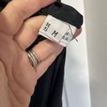 Vintage Silk Black bodycon midi slip dress with bodice ruching and back slit M Size 10 Photo 6