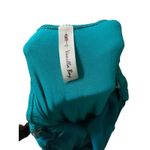 Vanilla Bay  Teal Turquoise Strapless Maxi Dress M/L Pockets Ruched Bodice Photo 5