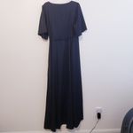 Baltic Born Vara Satin Maxi Wrap Dress Short Sleeve New Without Tags Photo 7