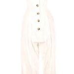 Lucy Paris NWT button front jumpsuit Photo 0