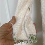 Handmade Winter wonderland ivory Long Sleeve Dress with Green beaded Accents Size undefined Photo 6