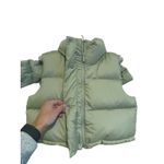 Lululemon  Womens Wunder Puff Cropped Vest Hood 8 Raw Linen Minimalist Gorpcore Photo 4