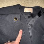 Pendleton  Wool Blazer Jacket Womens‎ Size 14 Black Gold Button Front Career Photo 6