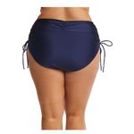 Time & Tru NWT Women's Shoulder Ruched Bikini Navy blue Top 2X Bottoms 3X Photo 6