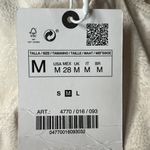 ZARA Floral Silk Effect and Lace Spaghetti Strap Blouse Cami Cream Black Medium Photo 9