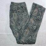 Free People  Corduroy Paisley Straight Leg Jeans Photo 10