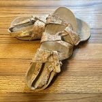 Vionic Paros Gold Cork Print Strap Slingback Sandals Photo 0