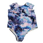 Torrid  Purple Blue‎ Pink Waves One Piece Wireless Modest Swimsuit Size 4X Photo 6