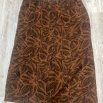 Harvé Benard Women’s Harve Bernard By Bernard Holtzman Brown/Black Leaf Print Skirt Size 16 Photo 5