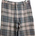 NWT Area Stars Plaid Olivia Straight Leg Pants With Belt Loops Size M Gray Size M Photo 2