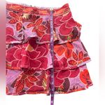 Farm Rio  Sweet Floral Lilac XS miniskirt purple pink red new with tags Photo 5