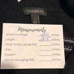 Talbots  Lambswool Blend Open Front Cardigan Sweater L Black Nordic Fair Isle Photo 1