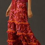Farm Rio Shirred Tiered Ruffle Maxi Skirt, Size XS Photo 0