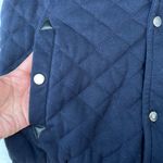 Yoki New York Navy Blue Quilted Hoodie Vest Jacket Photo 3