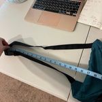 Eddie Bauer Teal Blue Nylon Zipper Two Pocket Fanny Belt Crossbody Bag Unisex Photo 13