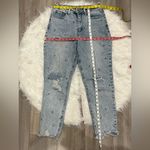 Material Girl Distressed Light Blue Jeans Size 7 Photo 2
