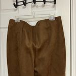 Rafaella  Tan Suede Skirt Photo 7