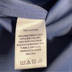 Foxcroft  Womens 3/4 Sleeve Wrinkle Free Button Up Tunic Top Size 24W Blue Office Photo 5