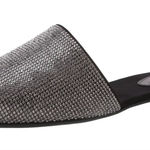 Schutz Jeweled Pointed Toe Mule Silver/Black Sz 9 Photo 0