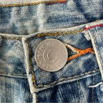 True Religion  Vintage Butterfly Embroidered Beaded Low Rise Cutoff Jeans Size 27 Photo 4