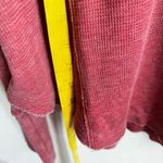 Lucky Brand  Women's Red Long Sleeve Thermal Top Size Large Boho Chic Cozy Photo 4