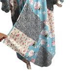 Kimono with floral print Blue Size XXL Photo 4