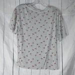 belle du jour  Gray Cherry Print Shirt Photo 6