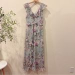 ASTR Tempest Floral Midi Dress in Purple & White Size Small NWT Photo 1
