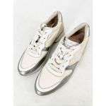 Tod's Tod’s Silver Beige Perforated Leather Sportivo Active Sneakers Size 36 Photo 3