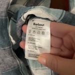 Barbour  Summer Tartan Plaid USA Lorne Shirt Tunic Hidden Button Front Size 12 Photo 4