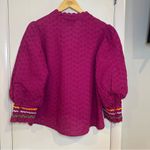 Emily Lovelock Hailey Blouse. Size: XL. Orchid Broderie. Pink Photo 5