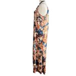 Nicole Miller NWT  NEW YORK Satin Floral Print Maxi Dress Photo 12